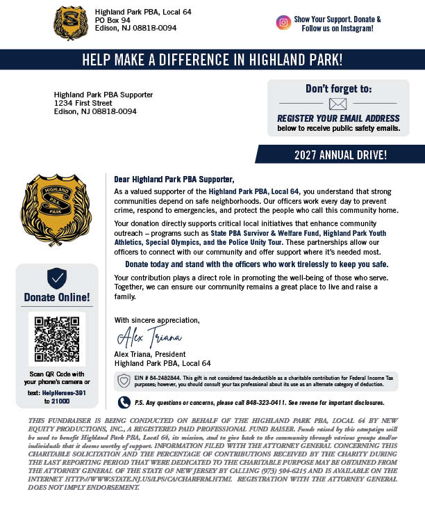 Donation Letter